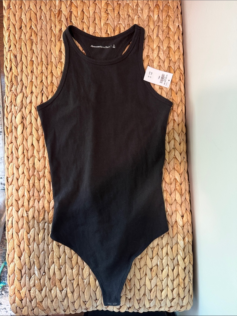 Abercrombie & Fitch Black Tank Bodysuit